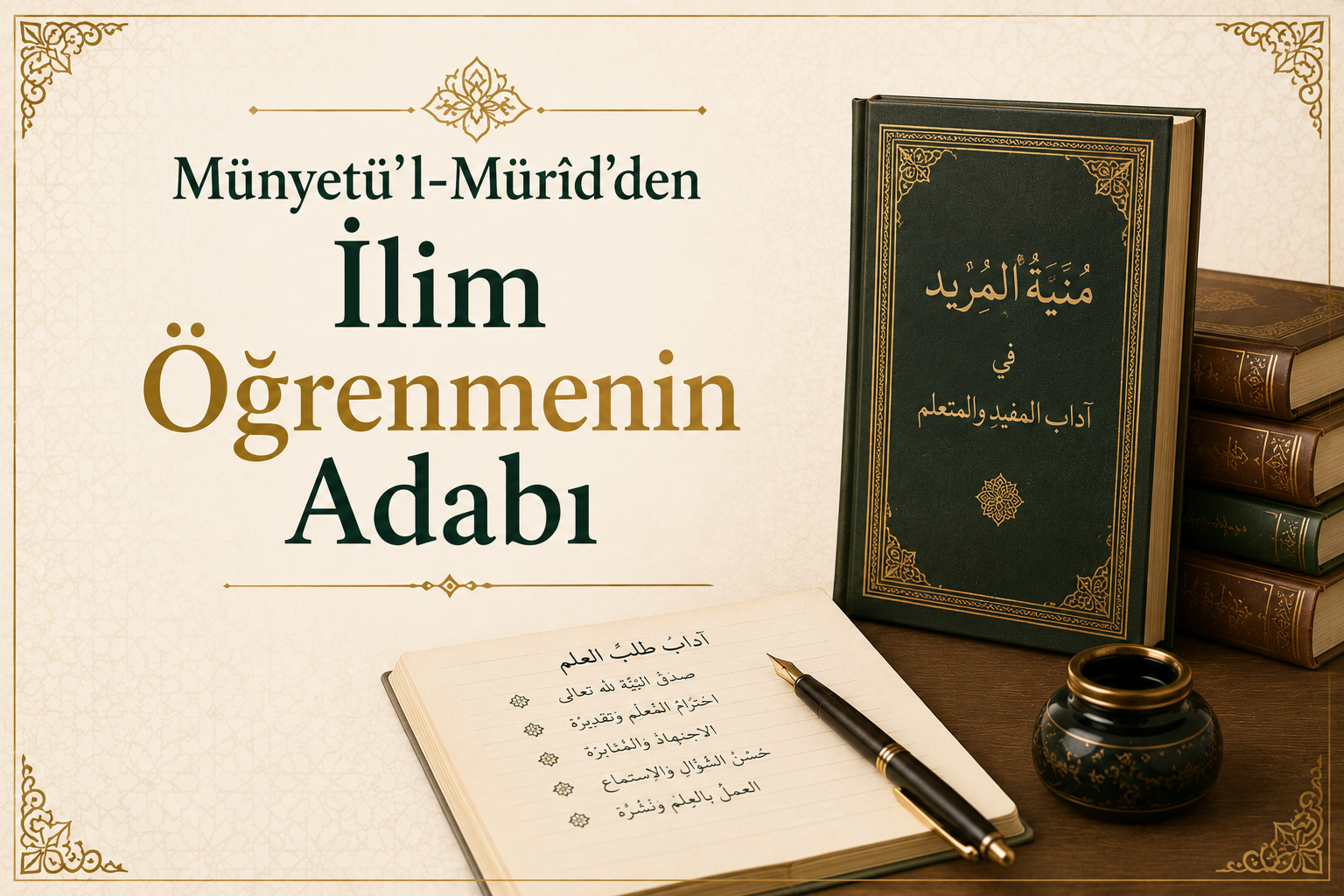 Münyetü’l-Mürîd''den İlim Öğrenmenin Adabı