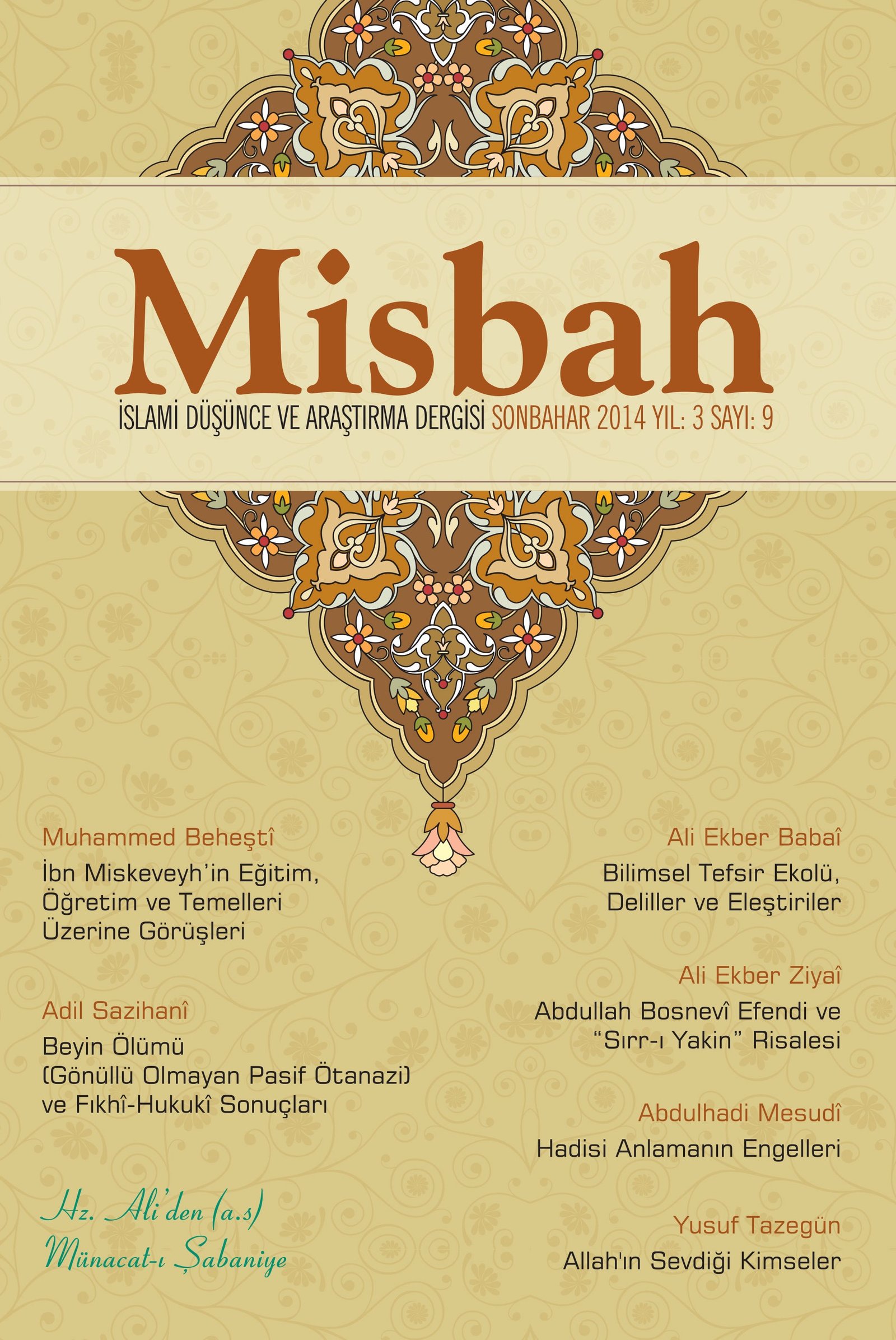 Misbah Dergisi | Sayı 9